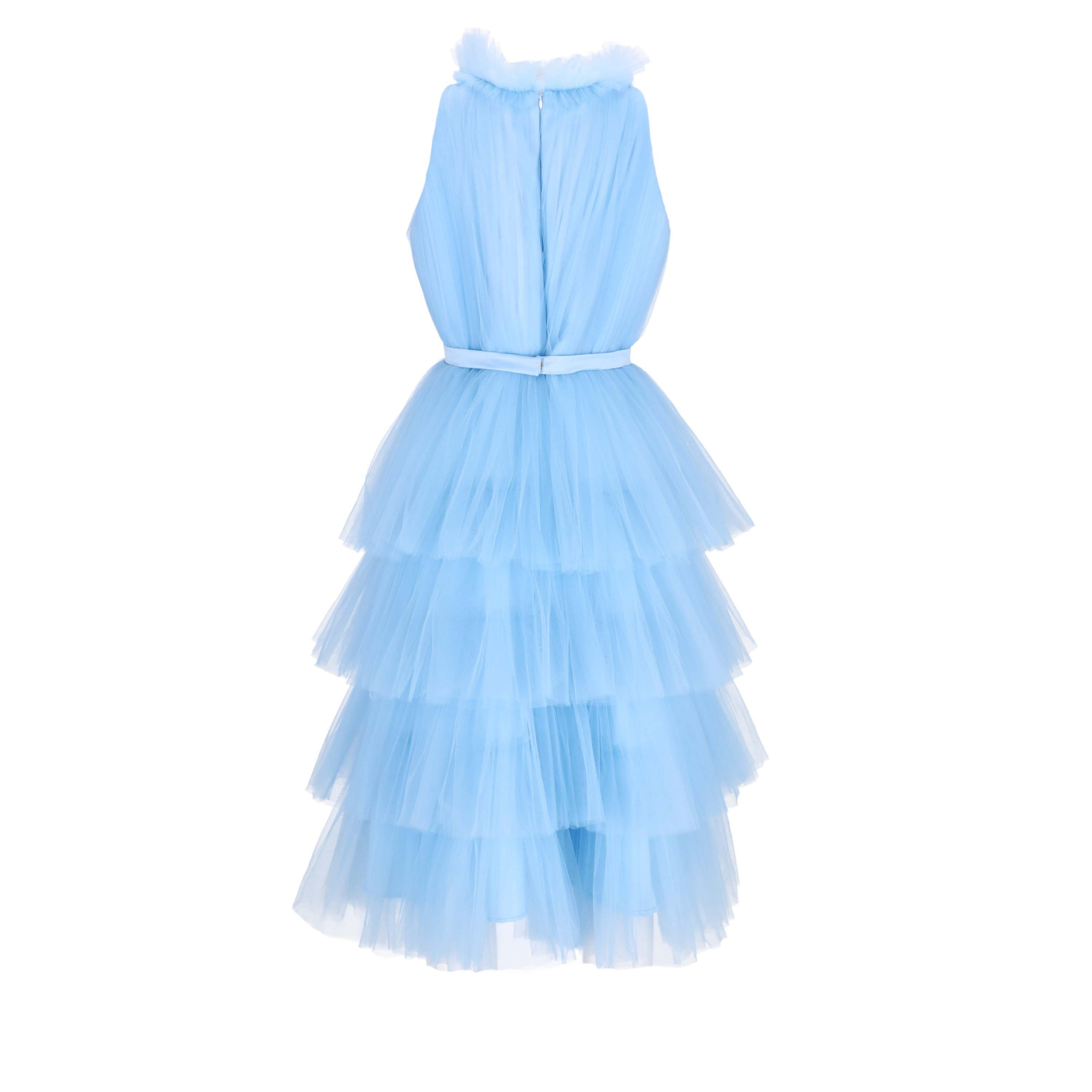 Baby blue woman dress