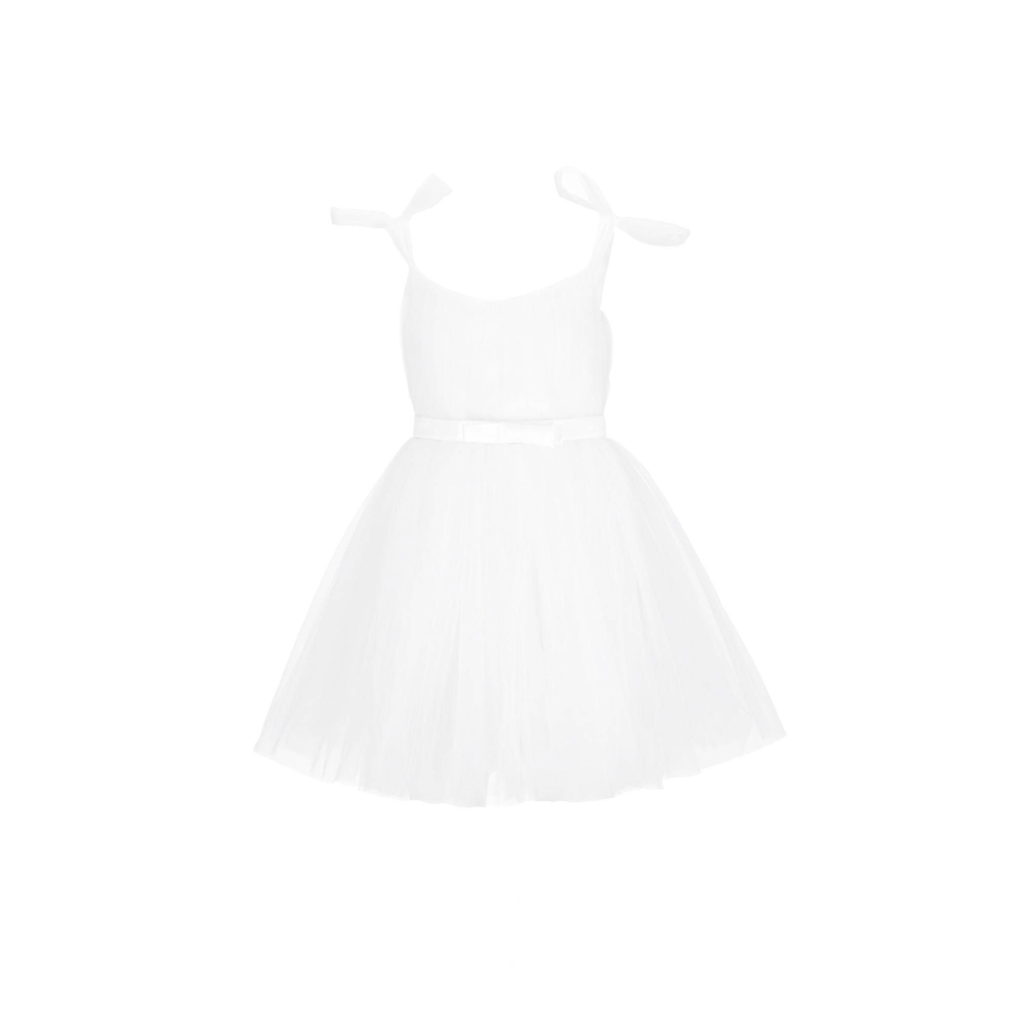 Milky white woman dress