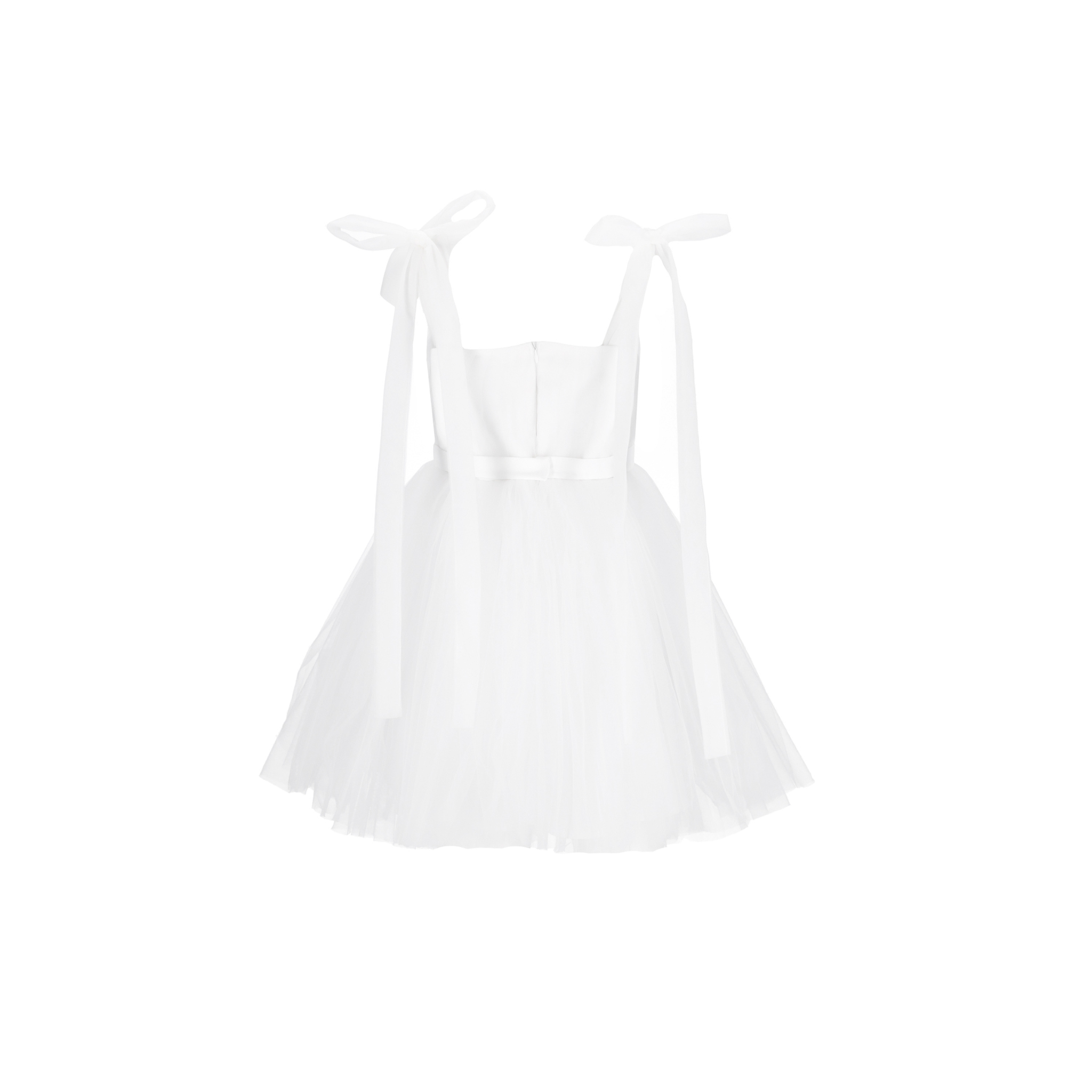 Milky white woman dress