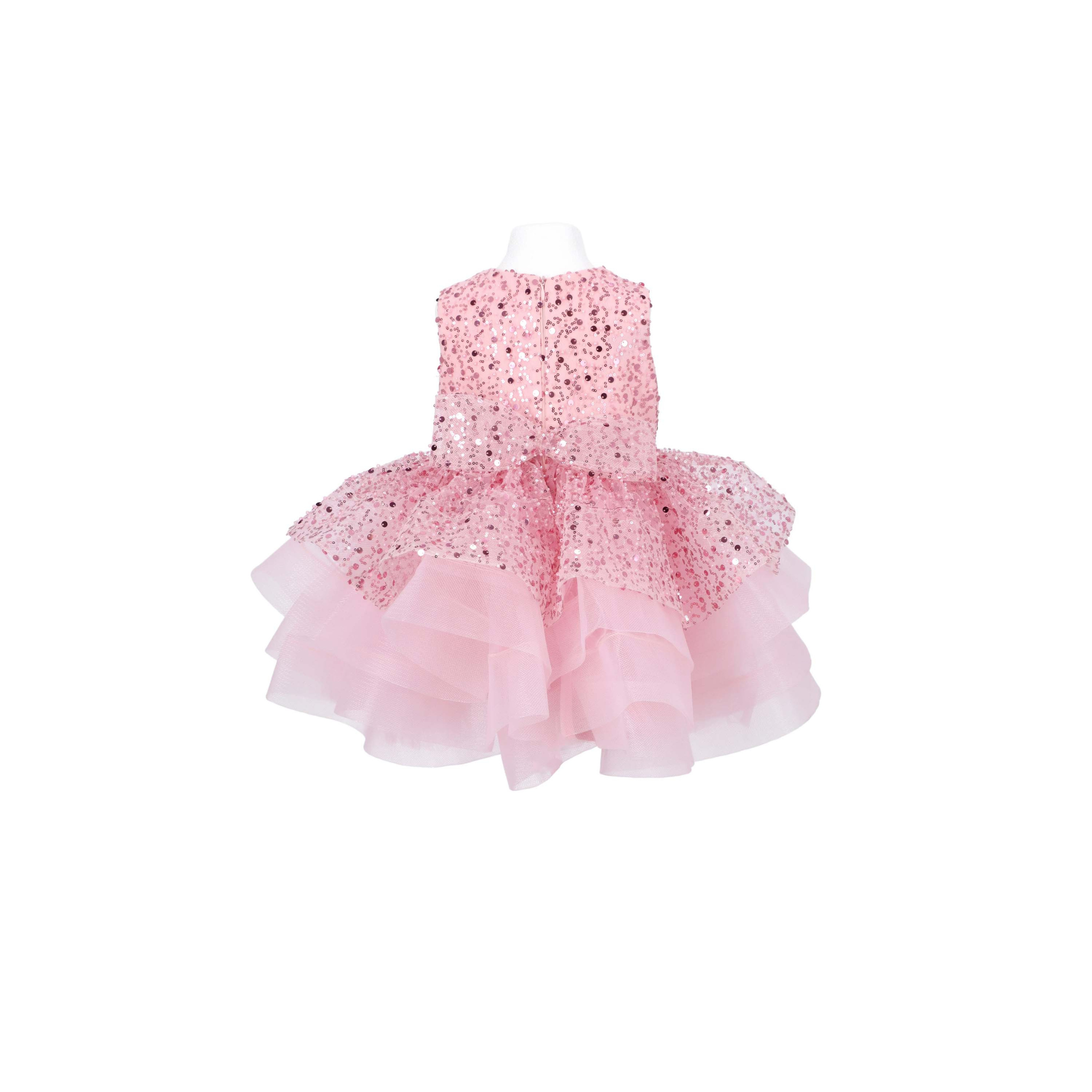 Pink sparkly girl dress