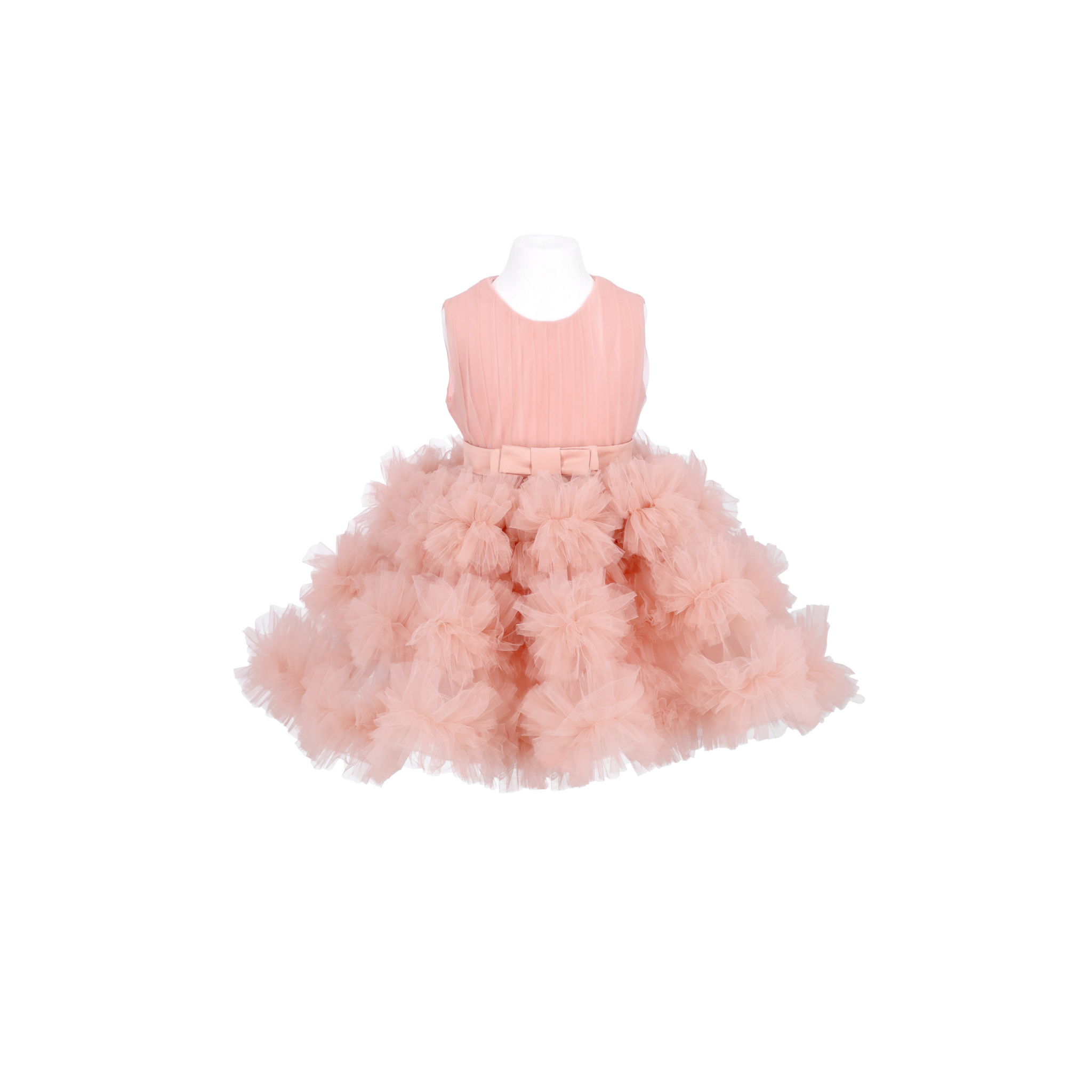 Powder pink girl dress